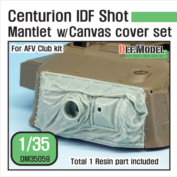 Def Model DM35059 1/35 Centurion IDF Shot Mantlet w/ Canvas Cover Set for AFV Club