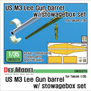 Def Model DM35079 1/35 US M3 Lee Gun Barrel w/ Stowagebox Set