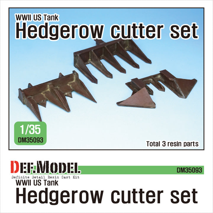 Def Model DM35093 1/35 WWII US Tank Hedgerow Cutter Set  (for 1/35 Tamiyia Kit)