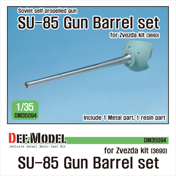 Def Model DM35094 1/35 Soviet Su-85 Tank Destroyer Barrel / Mantlet Set for Zvezda