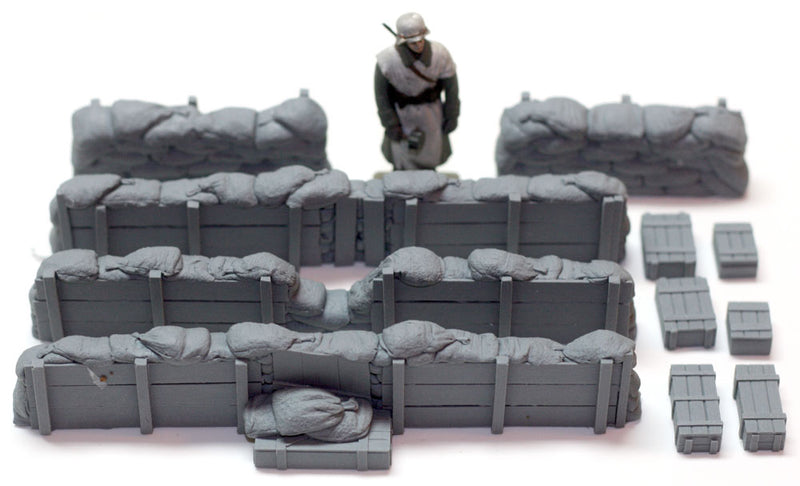 Value Gear DP005 1/35 Configurable Sandbag Walls & Crates "Fence/Bracing" ( 11 pcs. )