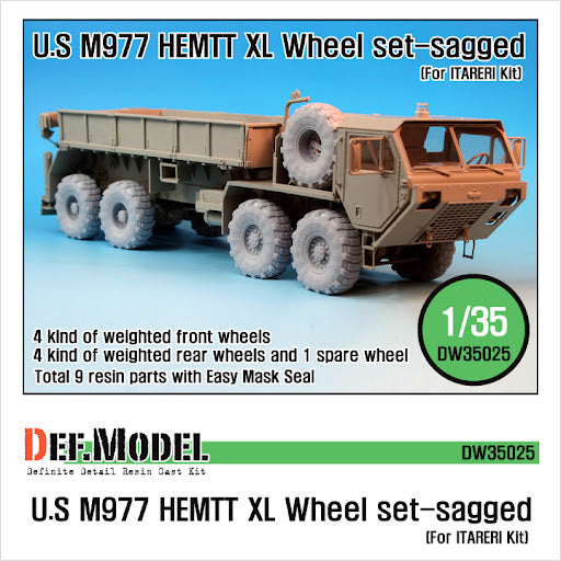 Def Model DW35025 1/35 M977 HEMTT "XL" Sagged Wheel set