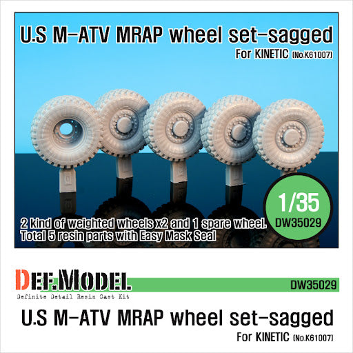 Def Model DW35029 1/35 U.S M-ATV Sagged wheel set