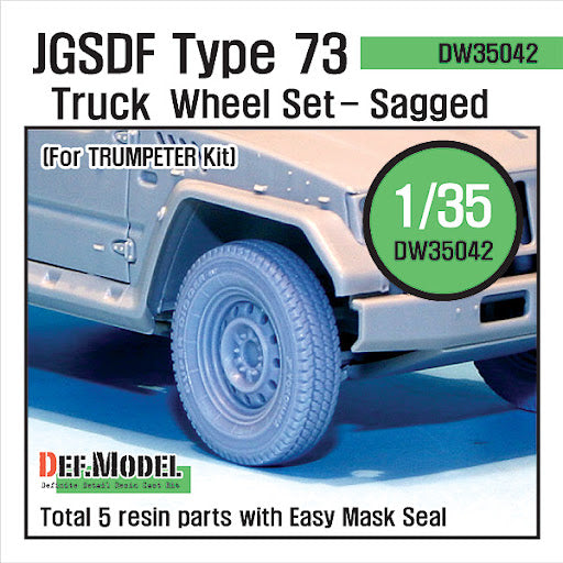 Def Model DW35042 1/35 JGSDF Type 73 Light Truck Sagged wheel set