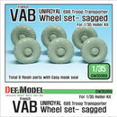 Def Model DW35069 1/35 VAB 6X6 Uniroyal sagged wheel set