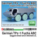 Def Model DW35128 1/35 German TPz-1 Fuchs ABC Sagged wheel set (1)( for Revell 1/35)
