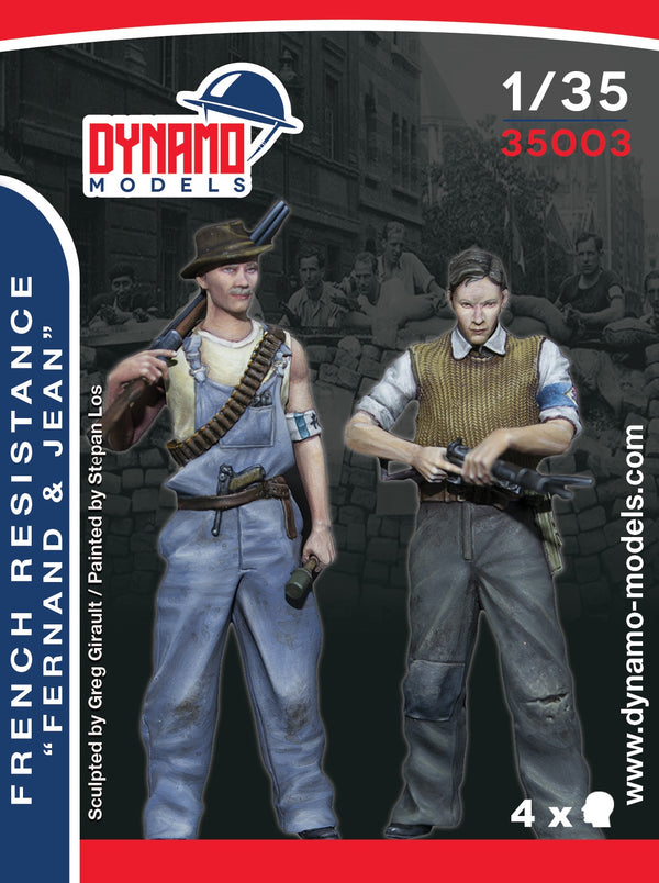 Dynamo DYM35003 1/35 French Resistance Set - "Fernand & Jean" (2 figures)