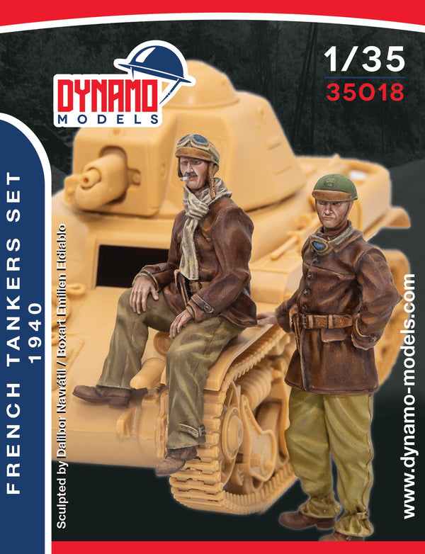 Dynamo DYM35018 1/35 French Tanker Set- 1940 (2 figures)