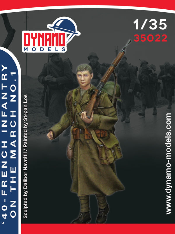 Dynamo DYM35022 1/35 French Infantry on the March No. 1- 1940