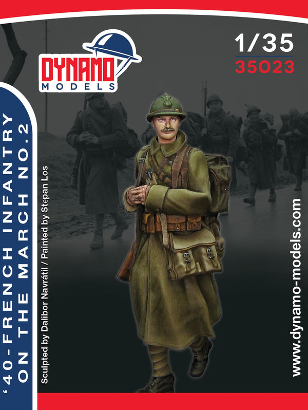 Dynamo DYM35023 1/35 French Infantry on the March No. 2- 1940