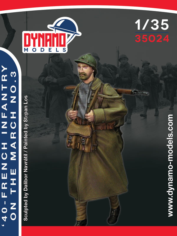 Dynamo DYM35024 1/35 French Infantry on the March No. 3- 1940