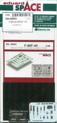 Eduard 3DL48083 1/48 SPACE - F-86F-40 Sabre (AFX kit) + Etched Parts