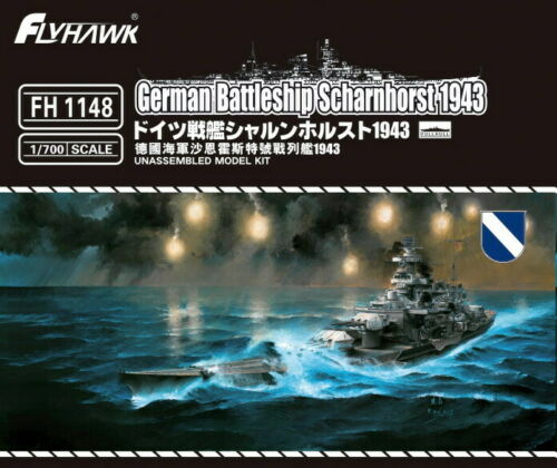 Flyhawk 1148 1/700 German Battleship Scharnhorst 1943