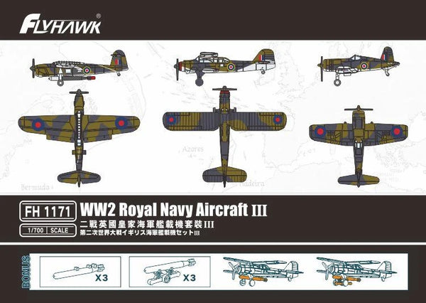 FlyHawk 1171 1/700 WW2 Royal Navy Aircraft III
