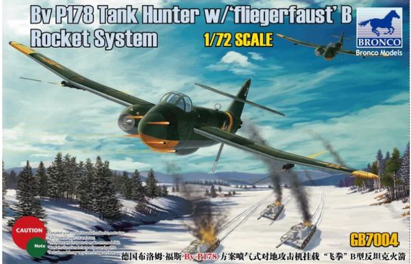 Bronco Models GB7004 1/72 Bv P178 Tank Hunter w/ "Fliegerfaust" B Rocket System