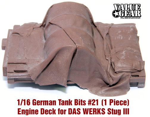 Value Gear 16GTB21 1/16 German WW II StuG III Engine Deck Resin Drop In