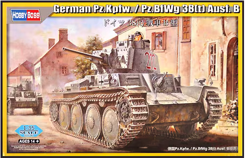 Hobby Boss 80138 1/35 German Pz.Kpfw. / Pz.BfWg 38(t) Ausf. B (no interior)