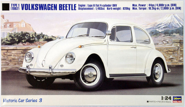 Hasegawa 21203 1/24 Volkswagen Beetle 1967 (Historic Car Series 3)