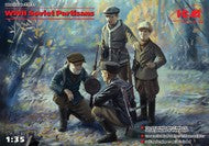ICM 35631 1/35 WWII Soviet Partisans - 4 figure set