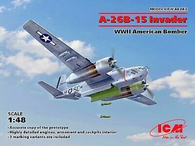 ICM 1/48 48282 A-26B-15 Invader, WWII American Bomber