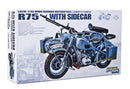 Great Wall Hobby L3510 1/35 German BMW R75 with Sidecar