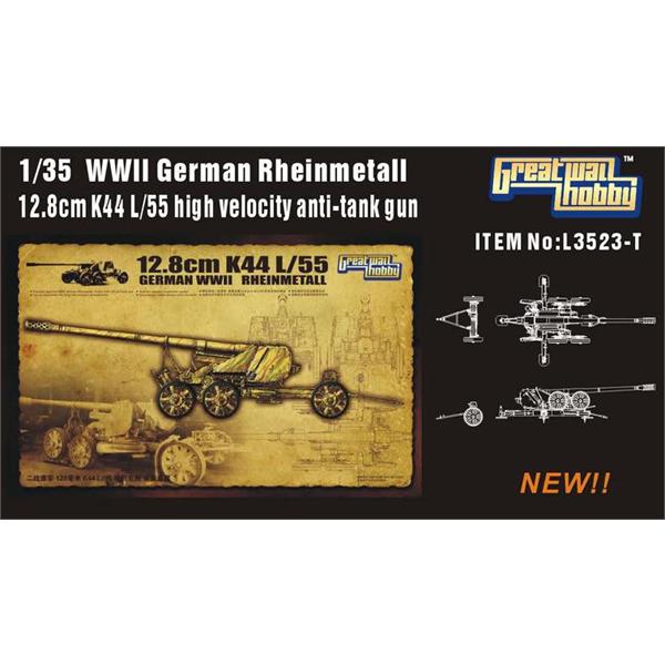 Great Wall Hobby L3523 1/35 Rheinmetall 12.8cm K44 L/55 Kanone