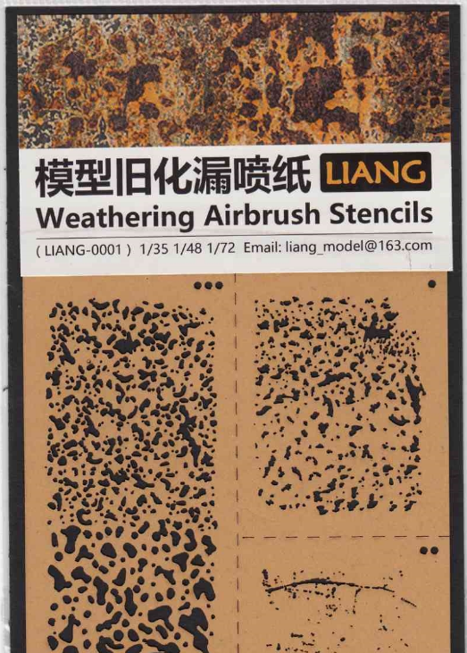 Liang Model 0001 Weathering Airbrush Stencils