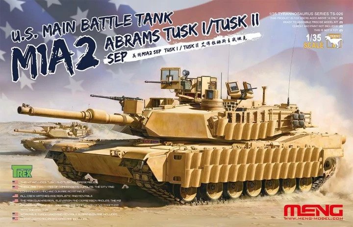 Meng TS026 1/35 M1A2 SEP Abrams TUSK I/TUSK II