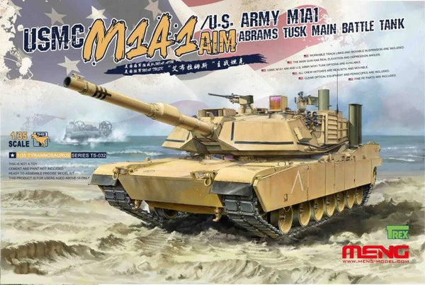 Meng TS032 1/35 USMC M1A1 AIM / U.S. Army M1A1 Abrams Tusk