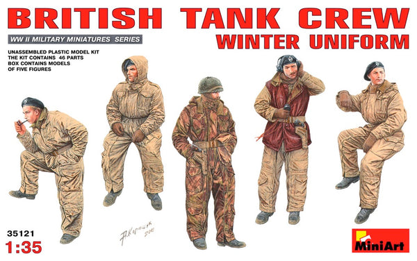 MiniArt 35121 1/35 British Tank Crew (Winter Uniform)