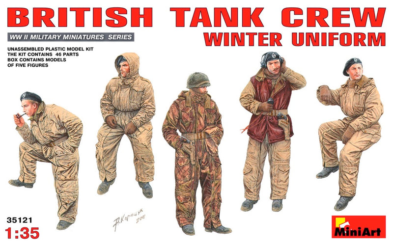 MiniArt 35121 1/35 British Tank Crew (Winter Uniform)