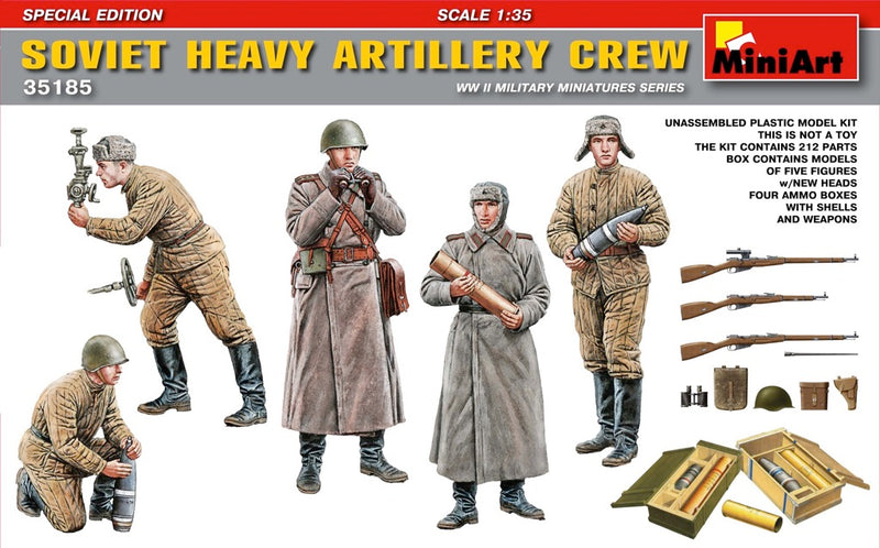 MiniArt 35185 1/35 Soviet Heavy Artillery Crew, Special Edition