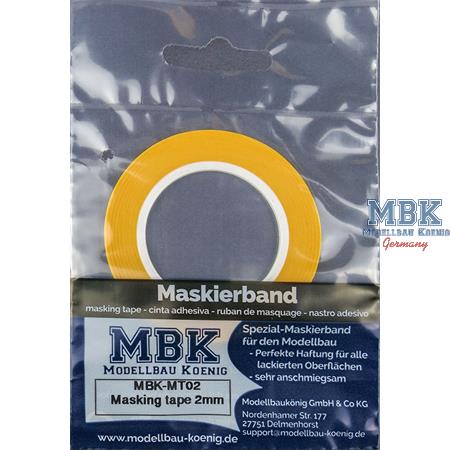 MBK 2mm Masking Tape - 2mm X 18m