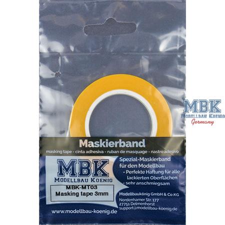 MBK 3mm Masking Tape - 3mm X 18m