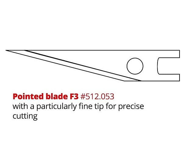 Mozart Precision Cutting PB1 Pointed Blade - 10 Pack