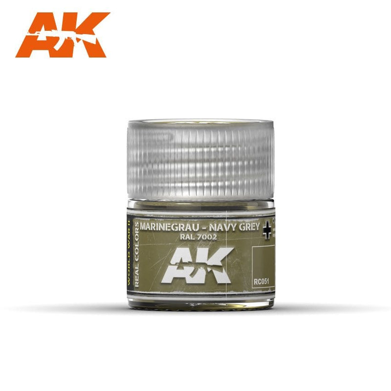 AK Interactive RC051 Real Colors : Marinegrau-Navy Grey RAL 7002  10ml