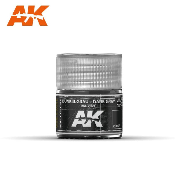 AK Interactive RC057 : Dunkelgrau-Dark Gray RAL 7021 10ml