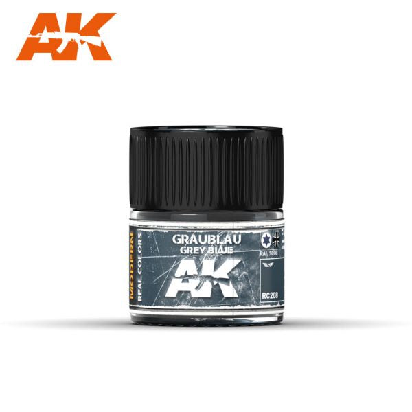 AK Interactive RC208 Real Colors : Grey Blue RAL 5008 10ml