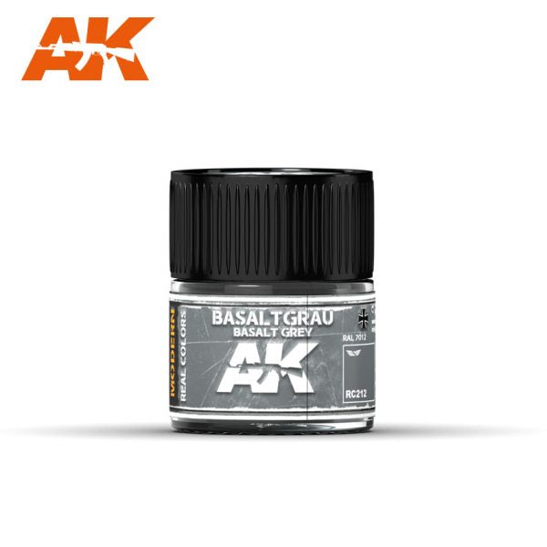 AK Interactive RC212 Real Colors : Basalt Grey RAL 7012 10ml