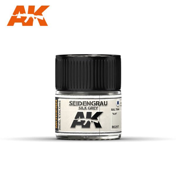 AK Interactive RC217 Real Colors : Seidengrau - Silk Grey RAL 7044