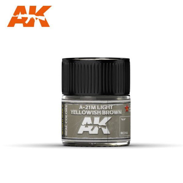 AK Interactive RC314 Real Colors : A-21M Light Yellowish Brown 10ml