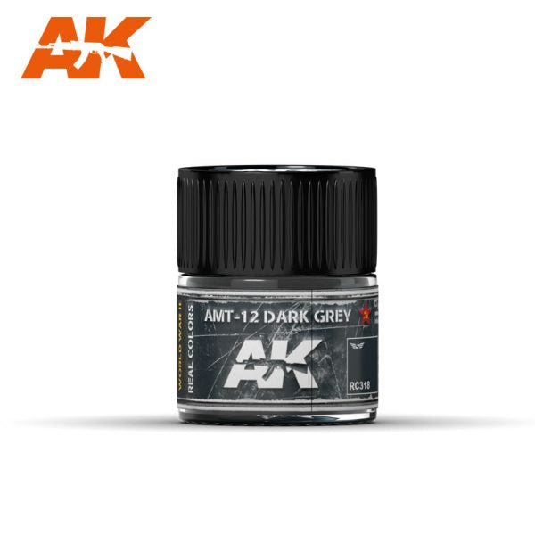 AK Interactive RC318 Real Colors : AMT-12 Dark Grey 10ml