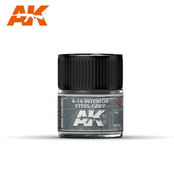 AK Interactive RC319 Real Colors : A-14 Interior Steel Grey