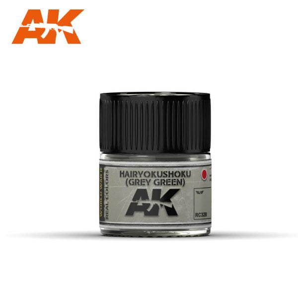 AK Interactive RC328 Real Colors : Hairyokushoku (Grey Green) 10ml