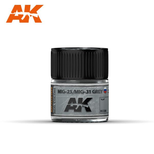 AK Interactive RC336 Real Colors : MIG-25/MIG-31 Grey 10ml