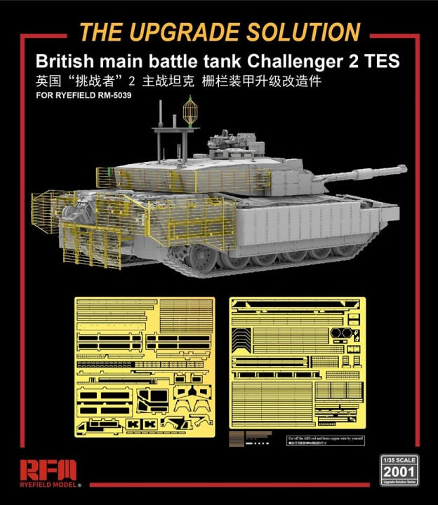 Rye Field Model 2001 1/35 Upgrade Solution for Challenger 2 TES