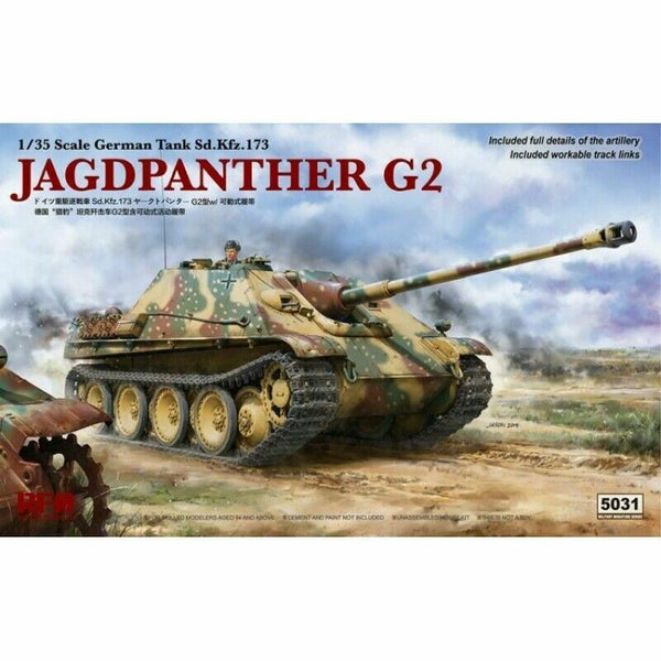 Rye Field Model 5031 1/35 Jagdpanther G2 w/Workable Track Links