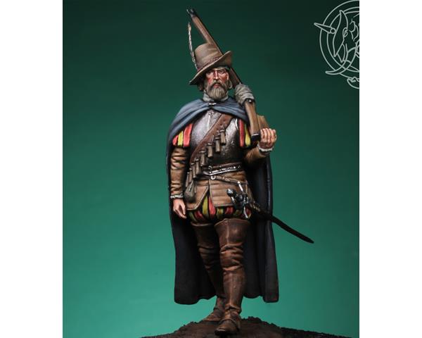 ROMEO Models 54144 54mm Arquebusier of the Tercios, 1585