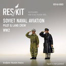 Res/Kit F480003 1/48 Soviet Naval Aviation Pilot & Land Crew (WWII)