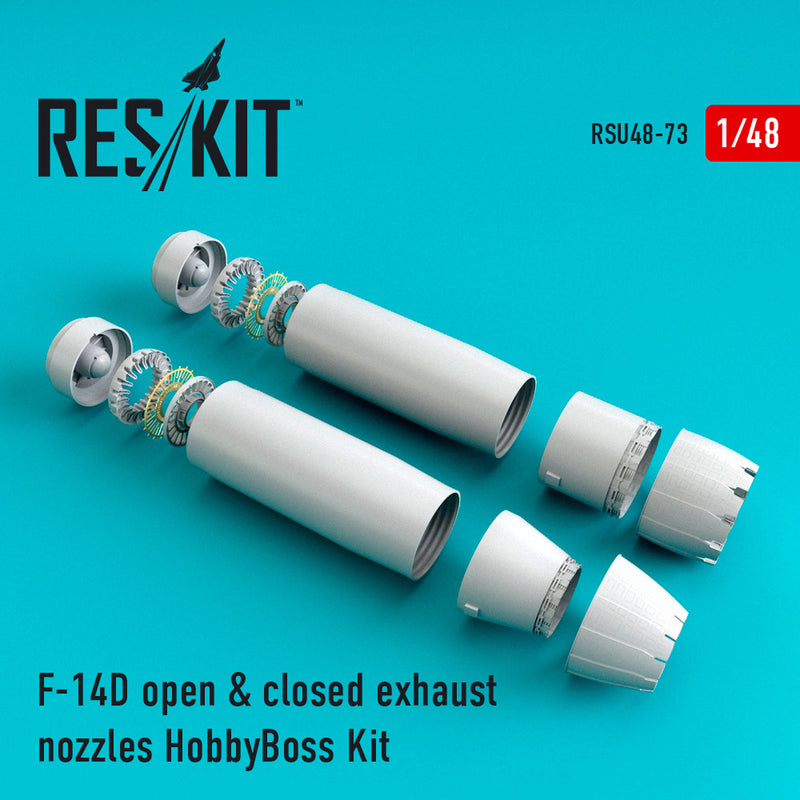 1/48 Res/Kit U4873 F-14D Tomcat Open & Closed Exhaust Nozzles for Hobby Boss Kit